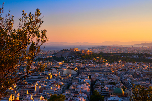 View from Lykavitos Hill, Athens